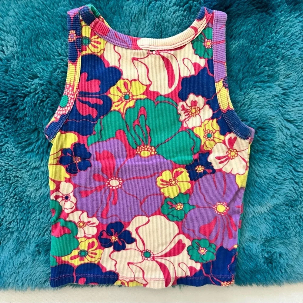 GAP Colorful Floral Tank Top Size S Girls